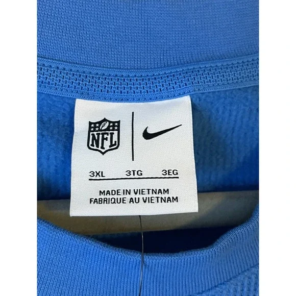 Men's 3XL NWT Los‎ Angeles Chargers Nike Long Sleeve Shirt Blue - Picture 5 of 8